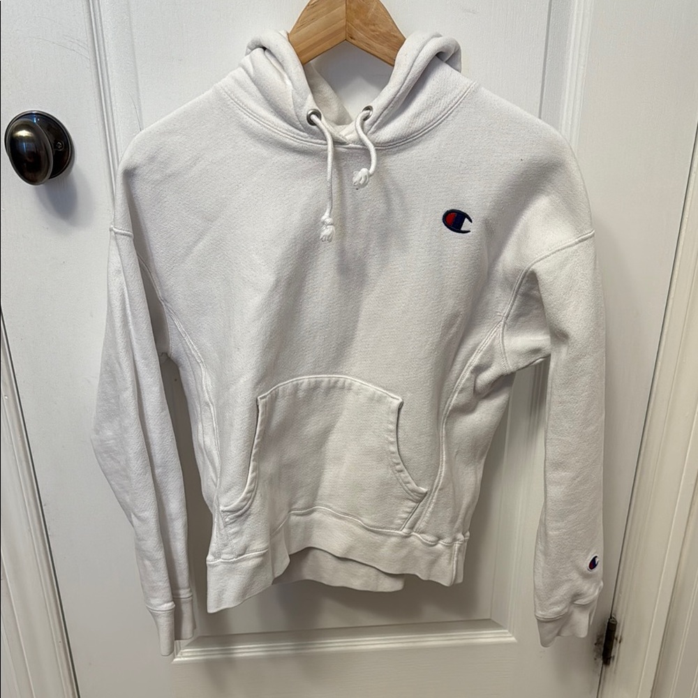 Champion Classic White Pullover Hoodie